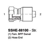 Stainless Hose Ends HE88100