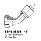 Stainless Hose Ends 88108