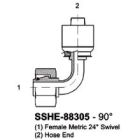 Stainless Hose Ends 88305