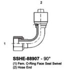 Stainless Hose Ends 88907
